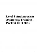 Antiterrorism Awareness Training - PreTest JKO 2023