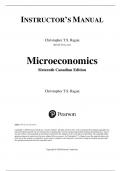 Solution Manual for Microeconomics 16th Canadian Edition by Christopher T.S. Ragan