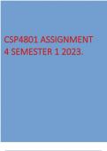 CSP4801 ASSIGNMENT 4 SEMESTER 1. 