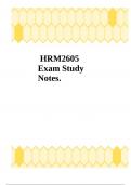 HRM2605 Exam Study Notes.