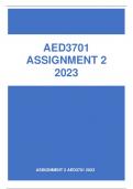 AED3701 ASSIGNMENT 2 2023