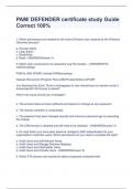 PAM/ DEFENDER certificate study Guide Correct 100%