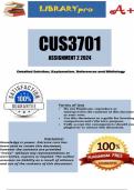 CUS3701 Assignment 2 2024