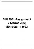CHL2601 ASSIGNMENT 7 SEMESTER 1 2023