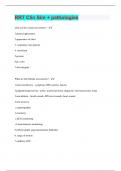RRT Clin Sim + pathologies | Questions with 100% Correct Answers | Verified | 30 Pages