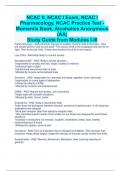 NCAC II, NCAC I Exam, NCAC I  Pharmacology, NCAC Practice Test - Momentix Book, Alcoholics Anonymous  (AA)