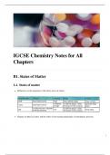 IGCSE Chemistry Notes Latest 2023 / 2024