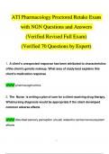 2023 ATI Pharmacology Proctored 2019 Retake Revised Exam with NGN Questions and Answers (Verified 70 Questions by Expert)