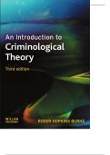 An introduction to criminological theory 