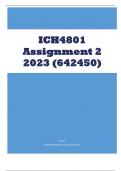 ICH4801 ASSIGNMETS 1,2 AND 3 2023