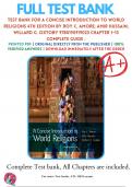 Test Bank For A Concise Introduction to World Religions 4th Edition By Roy C. Amore; Amir Hussain; Willard G. Oxtoby 9780190919023 Chapter 1-13 Complete Guide .
