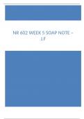 NR 602 WEEK 5 SOAP NOTE – J.F