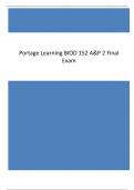 Portage Learning BIOD 152 A&P 2 Final Exam