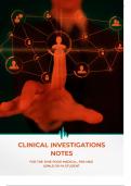 Mastering Clinical Investigations: Comprehensive Study Notes for Healthcare Professionals
