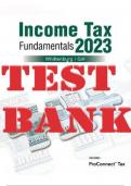 TEST BANK & SOLUTIONS MANUAL for Income Tax Fundamentals 2023 41st Edition by Gerald E. Whittenburg, Steven Gill. 