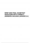 NRNP 6568 FINAL EXAM QUESTIONS WITH CORRECT and Verified ANSWERS (GRADED A+) 2023/2024 