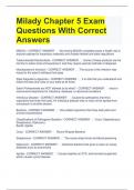 Milady Chapter 5 Exam Questions With Correct Answers