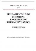 Fundamentals of Chemical Engineering Thermodynamics 1e Kevin Dahm Donald Visco (Solution Manual)