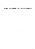  NURS_4455 Exam Pack With Answers.