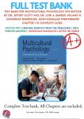 Test Bank For Multicultural Psychology 5th Edition By Dr. Jeffery Scott Mio; Dr. Lori A. Barker; Melanie M. Domenech Rodríguez; John Gonzalez 9780190854959 Chapter 1-10 Complete Guide .