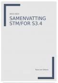 Samenvatting -  S3.4 FOR en STM