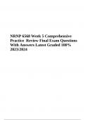 NRNP 6568 Week 5 Comprehensive Practice Exam Questions With Correct Answers Latest Graded A+ 2023/2024