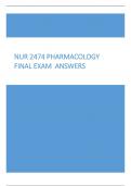 NUR 2474 Pharmacology Final Exam 2023 Questions and Answers