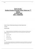   TEST BANK: Medical-Surgical Nursing Linton Matterson 7th Edition   LATEST PDF 100% VERIFIED
