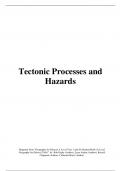 Pearson Edexcel AS Level Geography - Unit 1 Topic 1: Tectonic Processes and Hazards (Theory and Case Studies)