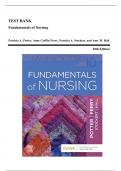 Test Bank - Fundamentals of Nursing, 9th, 10th and 11th Edition by Potter and Perry | All Chapters