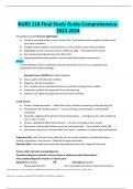 NURS 110-Final Study Guide-Comprehensive-2023-2024