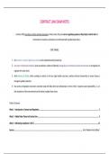Concise exam summary Contract law II (1st part)