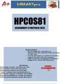 HPCOS81 Assignment 6 Portfolio 2023