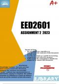 EED2601 Assignment 2 (COMPLETE ANSWERS) 2023 - DUE 21 June 2023