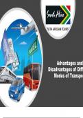 Tourism Grade 10 - Modes of Transport, Advantages and Disadvantages