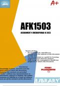 AFK1503 ASSIGNMENT 4 2023 (301468)