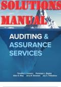 TEST BANK &  SOLUTIONS MANUAL for Auditing & Assurance Services 9th Edition by Louwers, Bagley, Blay, Strawser, Thibodeau, Sinason. (Complete 12 Chapters).