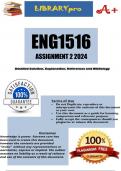 ENG1516 Assignment 2 (COMPLETE ANSWERS) 2024
