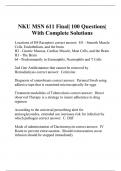 NKU MSN 611 Final| 100 Questions| With Complete Solutions