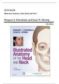 Test Bank - Illustrated Anatomy of the Head and Neck, 5th Edition (Fehrenbach, 2017), Chapter 1-12 | All Chapters
