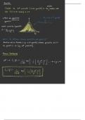 Probability theory and statistics class notes and summaries