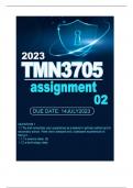 TMN3705 ASSIGNMENT 2 2023