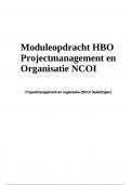 Moduleopdracht HBO Projectmanagement en Organisatie NCOI