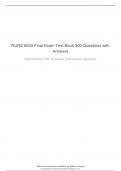 NURS 6640 Final Exam Test Bank 300 Questions with Answers