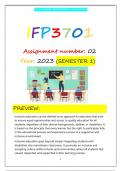 IFP3701 ASSIGNMENT 2 S1 2023