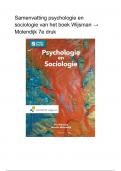 Samenvatting Psychologie en Sociologie, opleiding Communicatie
