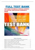 TEST BANK FOR MEDICAL SURGICAL NURSING, 9TH EDITION, IGNATAVICIUS, WORKMAN & REBAR All chapters 1-74