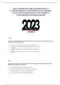 2023 COMMUNITY HEALTH HESI RN V1 LATESTVERSION ) EXIT HESI EACH VERSION CONTAINS 55 QUESTIONS AND CORRECT ANSWERS|TEST BANK|AGRADE