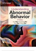 Test bank for Understanding Abnormal Behavior 12th Edition, Sue | Complete Guide A+