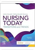 TEST BANK FOR NURSING TODAY TRANSITION AND TRENDS 11TH EDITION BY ZERWEKH | Complete Guide A+